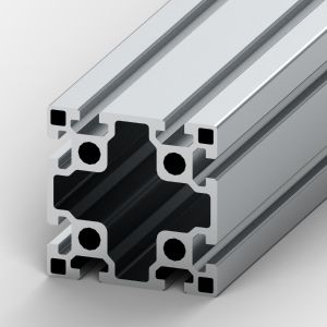 Perfil de aluminio 90x90 8 ranuras reforzado