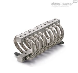 AVC-8 Elementos antivibraciones de cable Ocho espiras