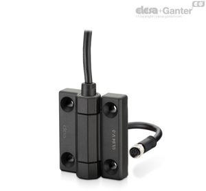 CFM-PC-SH-C-A+B Bisagras Orificios pasantes para tornillos de cabeza avellanada, cable de salida superior 3,5/4m, con conector de salida posterior 1,5/1m