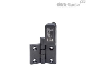 CFSQ-C-B-D Bisagras con interruptor de seguridad incorporado Conector trasero, microinterruptor en la derecha, angulo de comienzo 0°