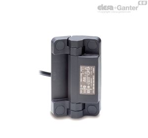 CFSW-F-B Bisagras con interruptor de seguridad incorporado Cable de 8 polos, longitud 2 ó 5 metros, salida posterior
