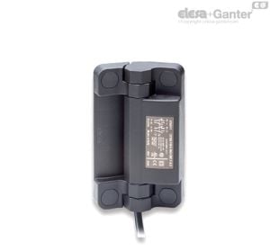 CFSW-F-C Bisagras con interruptor de seguridad incorporado Cable de 8 polos, longitud 2 ó 5 metros, salida axial inferior
