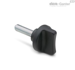 CT-FG-SST-p Muletillas Espárrago roscado de acero inoxidable