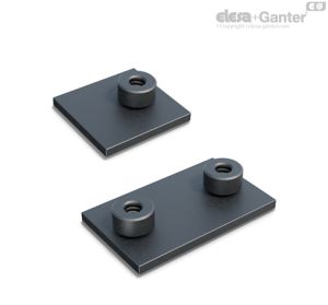 DCE-PL-S Placas inferior para soldar Para las abrazaderas de la serie estándar DIN 3015-1