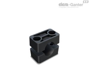 DCE-S-2-3-4-5-6-7 Abrazaderas para tubos de serie normalizada DIN 3015-1 Con dos orificios de fijación