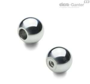 DIN 319-AL Empuñaduras esféricas Aluminio