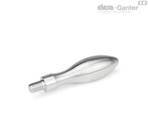 DIN 39-A4 Empuñadura fija Acero inoxidable