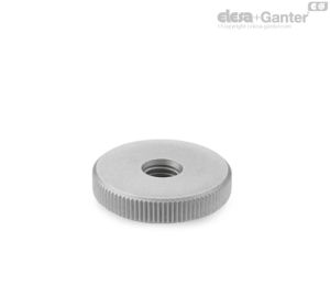DIN 467-NI Tuercas moleteadas Acero inoxidable