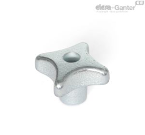 DIN 6335-GG-ZB Pomos Hierro fundido, Galvanizado, azul pasivado