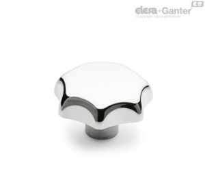 DIN 6336-AL Pomos en estrella Aluminio