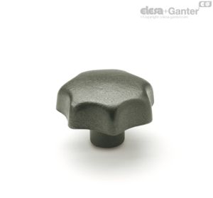 DIN 6336-GG Pomos en estrella Hierro fundido
