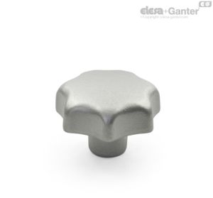 DIN 6336-NI Pomos en estrella Acero inoxidable