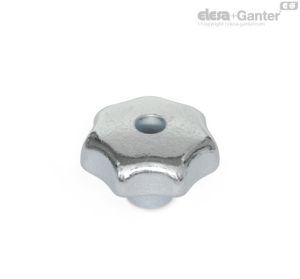 DIN 6336-ZB Pomos en estrella Zincado brillante