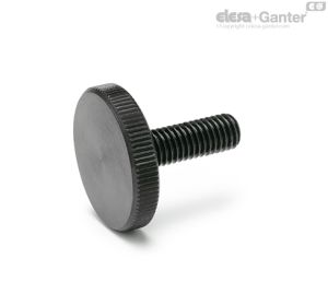 DIN 653 Pomos moleteados Acero