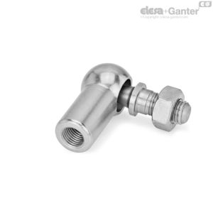 DIN 71802-NI Juntas esféricas angulares em aço inoxidável