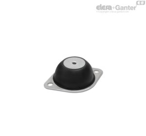 DVE-A Elementos antivibratorios Brida de montaje ovalada