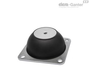 DVE-B Elementos antivibratorios Brida de montaje cuadrada