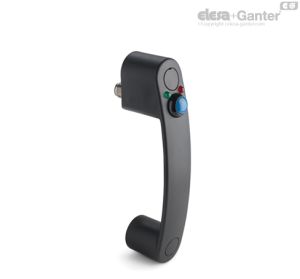 EBR-SWM-B-C Asa con interruptor eléctrico monoestable Conector, salida trasera