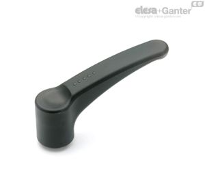 ERF-N Manillas de palanca Agujero cilíndrico o cuadrado