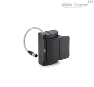 ESC-SFT-C-A Empuñaduras con interruptor de seguridad integrado Conector de 8 polos, salida superior axial