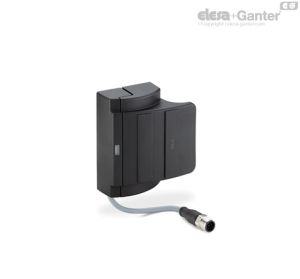 ESC-SFT-C-C Empuñaduras con interruptor de seguridad integrado Conector de 8 polos, salida inferior axial