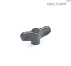 EWN-SST Muletillas Inserto de acero inxidable, agujero roscado, con tapa