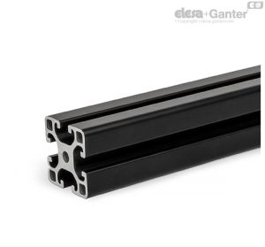 GN 10i-L-S Perfiles de aluminio Tipo de perfil ligero, anodizado, negro