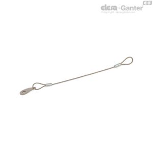 GN 111.2-E Cables de retención Con orejeta y bucle