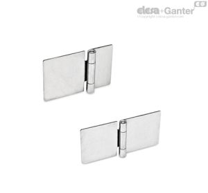 GN 136-NI-HE Bisagras de chapa metálica Acero inoxidable NI, alargadas horizontalmente