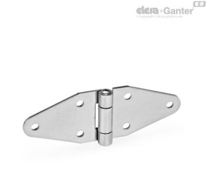GN 1364 Bisagras de chapa de acero inoxidable