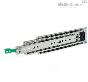 GN 1440-ML Guías telescópicas Con tope de goma, pestillo detrás, izquierda
