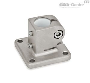 GN 162.1-NI Base Plate Linear Actuator Connectors Stainless Steel