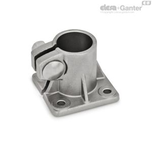 GN 163.5-A Brida de conector con placa base sin juntas