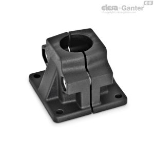 GN 165-B Brida de conector con placa base Orificio