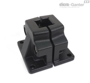 GN 165-S Brida de conector con placa base Cuadrado