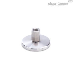 GN 21-X Pie de nivelación Hexágono externo con roscado interno