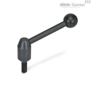 GN-212.3 Manillas graduables Acero, con rosca externa