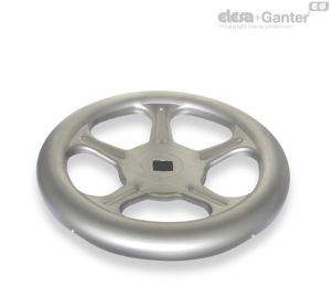 GN 228-A4-V Volantes Acero inoxidable, con orificio cuadrado