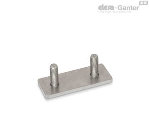 GN 2376 pletinas de acero inoxidable