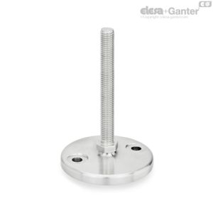 GN 24-S Leveling Feet Without nut, external hex at the bottom