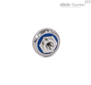 GN 2496-N Rolos de came de aço inoxidável Rolo de came padrão com colar de montagem roscado centrado