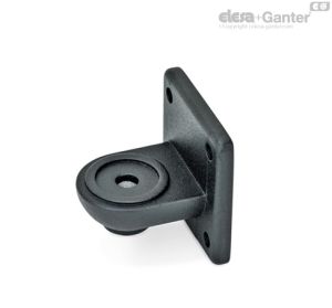 GN 272-MZ Bases de conector articuladas Con ranura de centrado