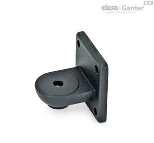 GN 272-OZ Bases de conector articuladas Sin ranura de centrado (liso)
