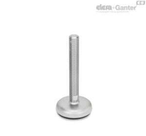 GN 31-T/TK Pie de nivelación Con / sin tuerca, llave plana en la parte inferior