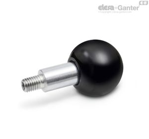 GN 319.2-A Empuñaduras esféricas giratorias con espárrago roscado