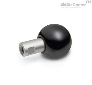GN 319.5-B Empuñaduras esféricas giratorias con roscado interno