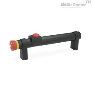GN 331-T1-2 Asas tubulares Con 1 botón, con parada de emergencia
