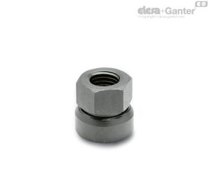 GN 347 Tuercas hexagonales con alojamiento esférico