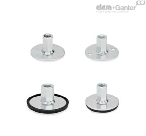 GN 40-X Leveling Feet External hex with internal thread