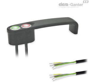 GN 422-T2-K Asas en U Con cable, con 2 botones
